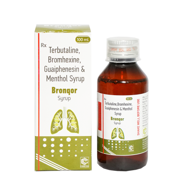Bromhexine, Guaifenesin, Menthol & Terbutaline Syrup Manufacturer