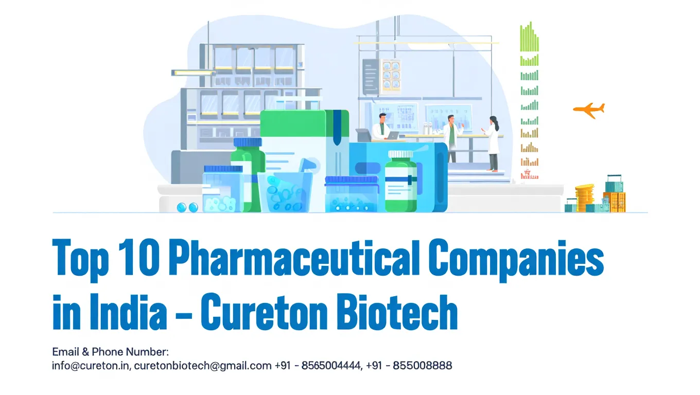 Top 10 Pharmaceutical Companies in India - Cureton Biotech Pvt Ltd Top 10 Pharmaceutical Companies in India