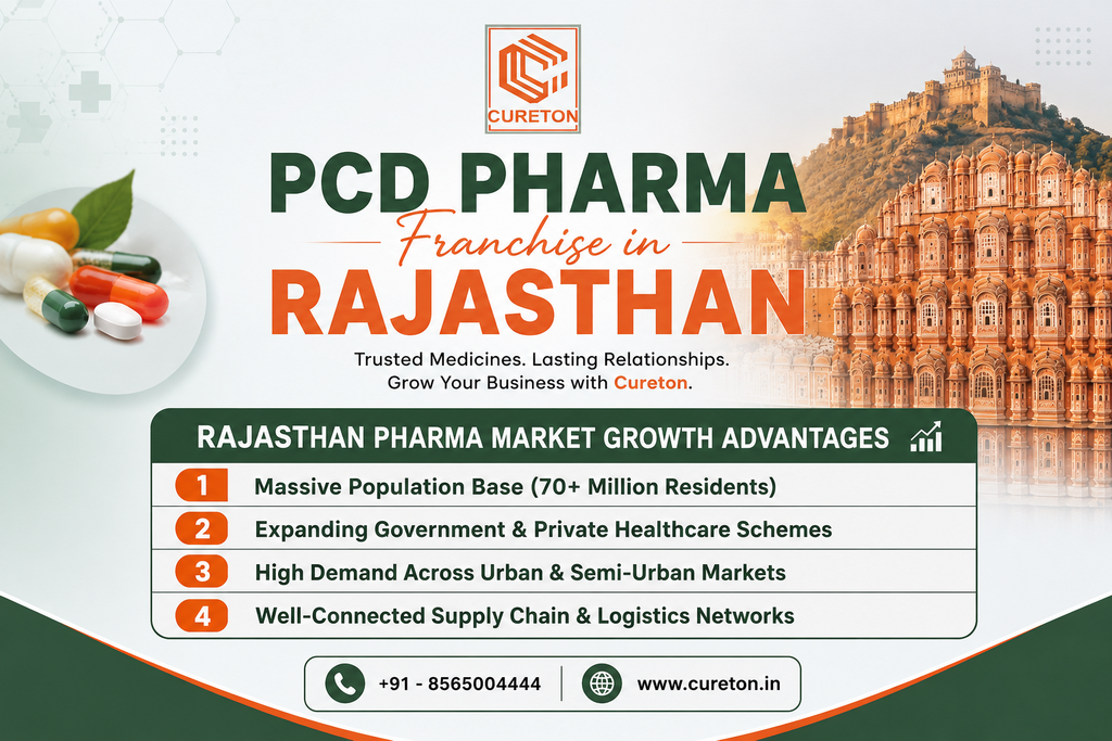 PCD Pharma Franchise in Rajasthan - Cureton Biotech Pvt Ltd